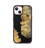 iPhone 14 Wood Phone Case - Elsa (Pure Black, 723353)