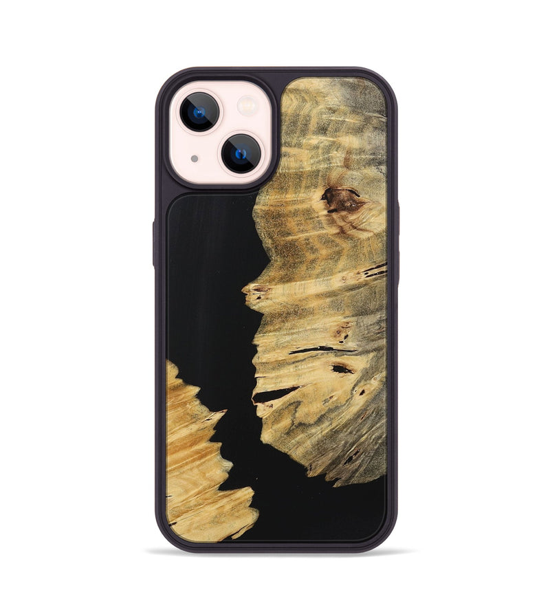 iPhone 14 Wood Phone Case - Elsa (Pure Black, 723353)