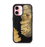 iPhone 16 Wood Phone Case - Elsa (Pure Black, 723353)