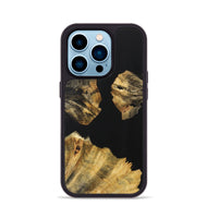 iPhone 14 Pro Wood Phone Case - Darla (Pure Black, 723355)