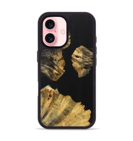 iPhone 16 Wood Phone Case - Darla (Pure Black, 723355)