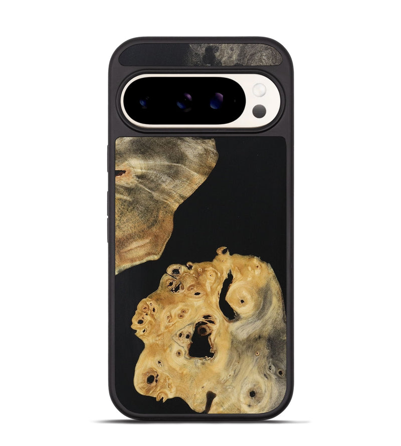 Pixel 9 Wood Phone Case - Kay (Pure Black, 723356)