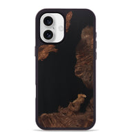 iPhone 16 Plus Wood Phone Case - Daisy (Pure Black, 723360)