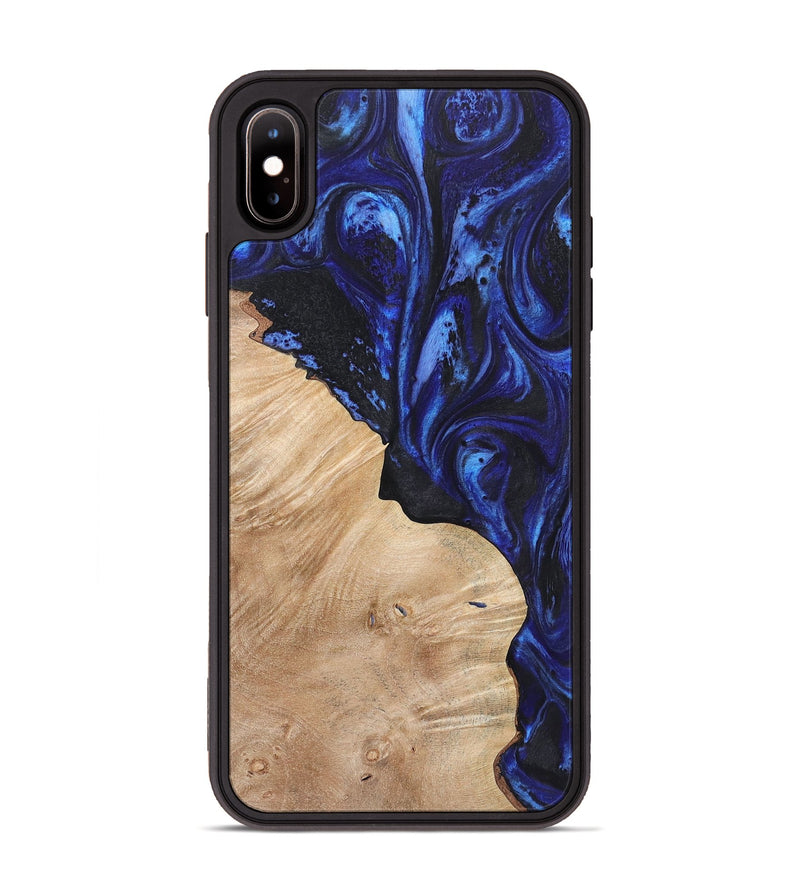 iPhone Xs Max Wood Phone Case - Lacey (Blue, 723363)