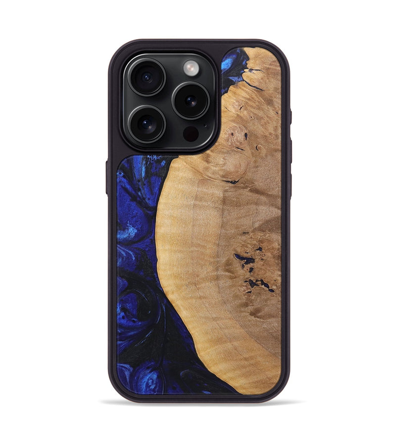 iPhone 15 Pro Wood Phone Case - Zion (Blue, 723376)