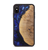 iPhone Xs Max Wood Phone Case - Zion (Blue, 723376)