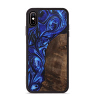 iPhone Xs Max Wood Phone Case - Sammy (Blue, 723380)