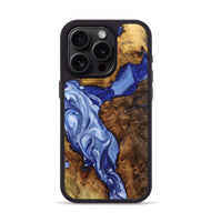 iPhone 15 Pro Wood Phone Case - Reese (Blue, 723385)