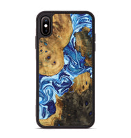 iPhone Xs Max Wood Phone Case - Stephanie (Blue, 723387)