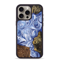 iPhone 15 Pro Max Wood Phone Case - Lloyd (Blue, 723390)