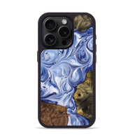 iPhone 15 Pro Wood Phone Case - Lloyd (Blue, 723390)