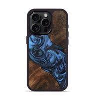 iPhone 15 Pro Wood Phone Case - Richard (Blue, 723392)