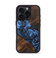 iPhone 16 Pro Wood Phone Case - Richard (Blue, 723392)