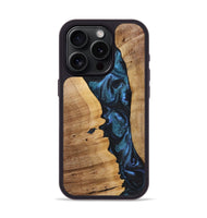 iPhone 15 Pro Wood Phone Case - Saylor (Blue, 723393)