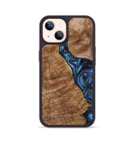 iPhone 14 Wood Phone Case - Bethany (Blue, 723394)