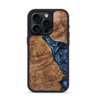 iPhone 15 Pro Wood Phone Case - Bethany (Blue, 723394)