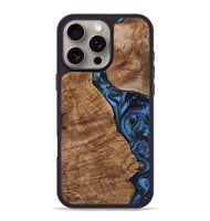 iPhone 16 Pro Max Wood Phone Case - Bethany (Blue, 723394)