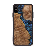 iPhone Xs Max Wood Phone Case - Bethany (Blue, 723394)