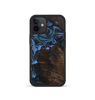 iPhone 12 mini Wood Phone Case - Heather (Blue, 723395)