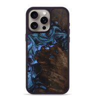 iPhone 15 Pro Max Wood Phone Case - Heather (Blue, 723395)