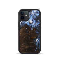 iPhone 12 mini Wood Phone Case - Jeanette (Blue, 723396)