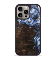 iPhone 15 Pro Max Wood Phone Case - Jeanette (Blue, 723396)