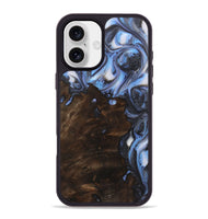 iPhone 16 Plus Wood Phone Case - Jeanette (Blue, 723396)