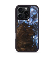 iPhone 16 Pro Wood Phone Case - Jeanette (Blue, 723396)