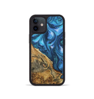 iPhone 12 mini Wood Phone Case - Clifton (Blue, 723398)