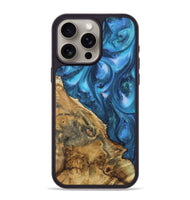 iPhone 15 Pro Max Wood Phone Case - Clifton (Blue, 723398)