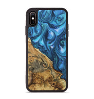 iPhone Xs Max Wood Phone Case - Clifton (Blue, 723398)