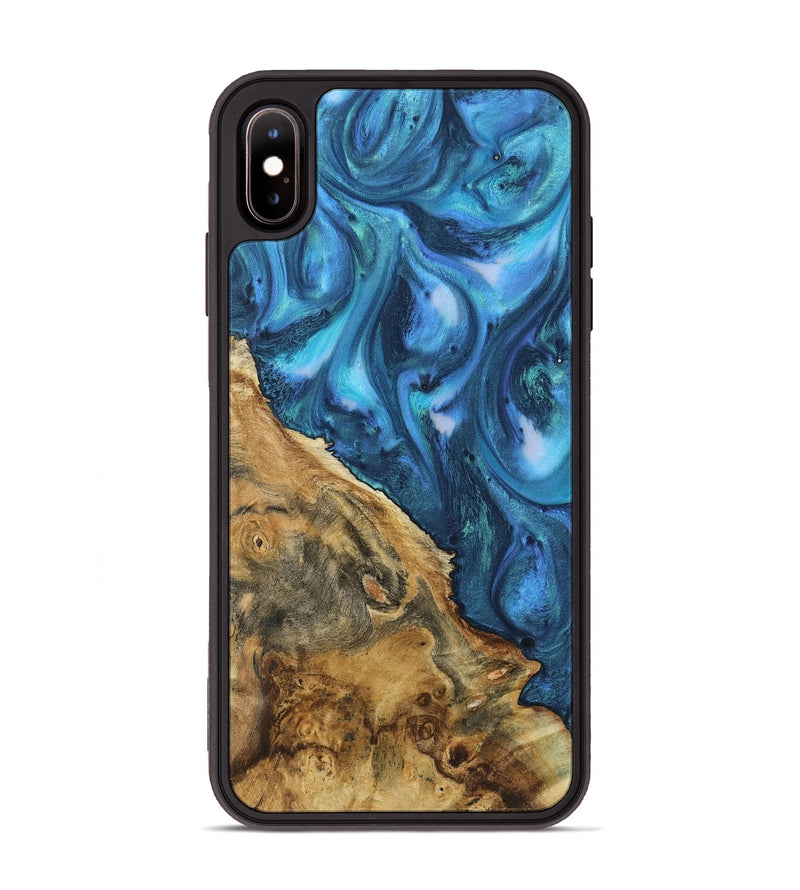 iPhone Xs Max Wood Phone Case - Clifton (Blue, 723398)