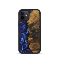 iPhone 12 mini Wood Phone Case - Katelyn (Blue, 723399)