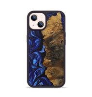 iPhone 14 Wood Phone Case - Katelyn (Blue, 723399)