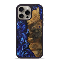 iPhone 15 Pro Max Wood Phone Case - Katelyn (Blue, 723399)