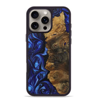 iPhone 16 Pro Max Wood Phone Case - Katelyn (Blue, 723399)