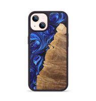 iPhone 14 Wood Phone Case - Ralph (Blue, 723401)