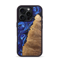 iPhone 16 Pro Wood Phone Case - Ralph (Blue, 723401)