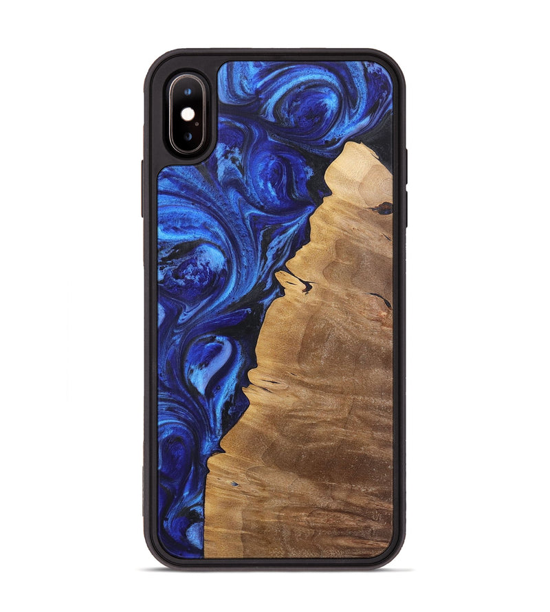 iPhone Xs Max Wood Phone Case - Ralph (Blue, 723401)