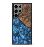 Galaxy S23 Ultra Wood Phone Case - Tiffany (Blue, 723402)