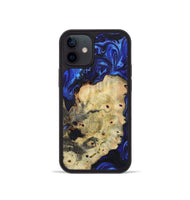 iPhone 12 mini Wood Phone Case - Sammy (Blue, 723403)