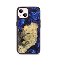 iPhone 14 Wood Phone Case - Sammy (Blue, 723403)