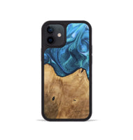 iPhone 12 mini Wood Phone Case - Brendon (Blue, 723404)