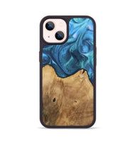 iPhone 14 Wood Phone Case - Brendon (Blue, 723404)