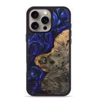 iPhone 16 Pro Max Wood Phone Case - Camryn (Blue, 723405)