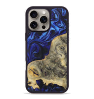 iPhone 16 Pro Max Wood Phone Case - Casey (Blue, 723407)