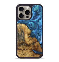 iPhone 16 Pro Max Wood Phone Case - Margot (Blue, 723409)