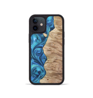 iPhone 12 mini Wood Phone Case - Bart (Blue, 723411)