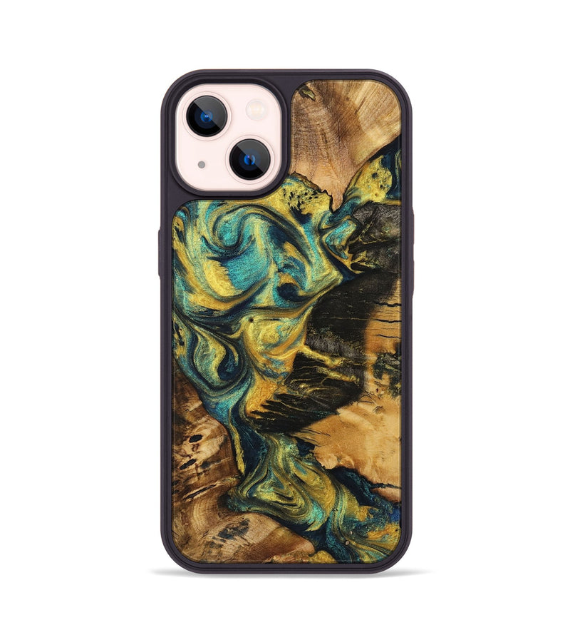 iPhone 14 Wood Phone Case - Jackson (Green, 723416)