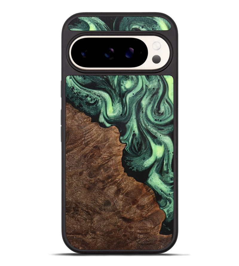 Pixel 9 Pro XL Wood Phone Case - Natasha (Green, 723421)